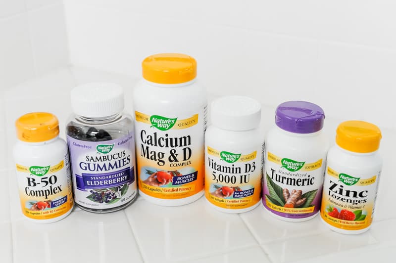 daily list of vitamins