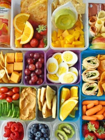 various bentgo lunch ideas close up.