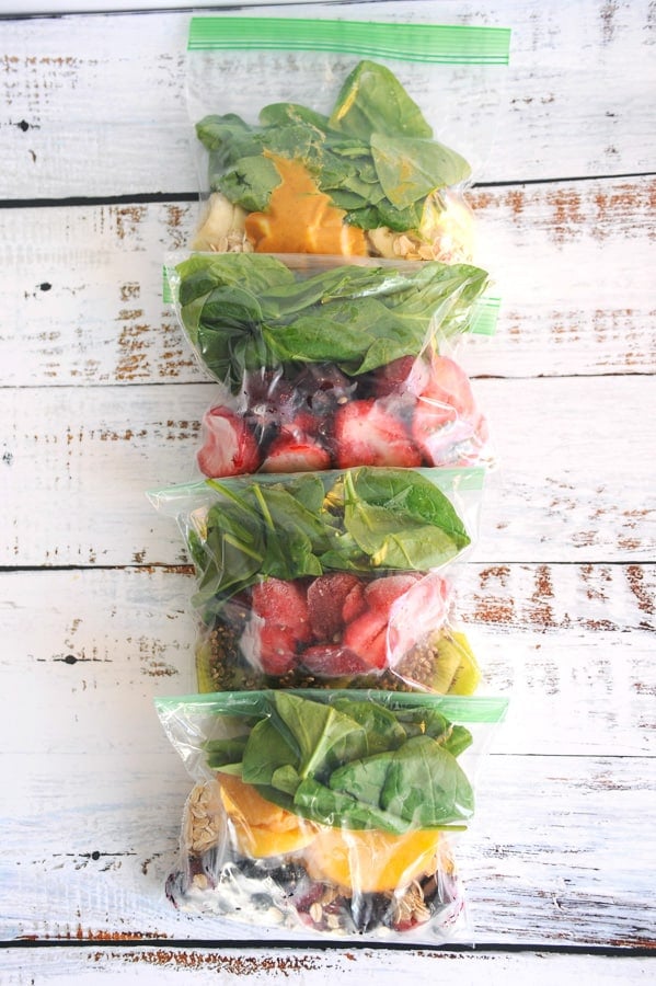 smoothie ideas for an easy healthy breakfast