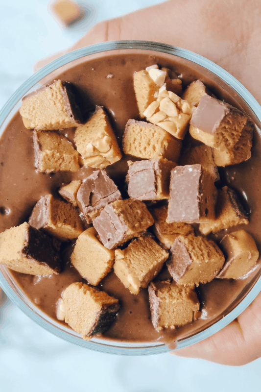 grain free protein bar snacks for a delicious chocolate and peanut butter healthy snack