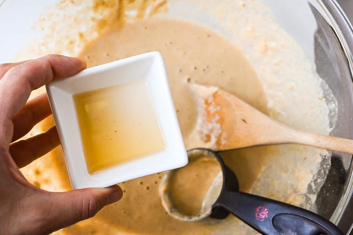 apple cider vinegar in pancakes