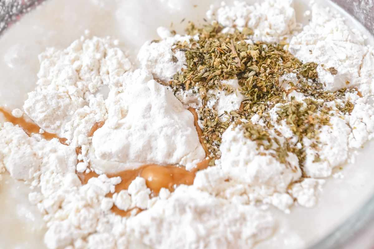 Swedish meatball sauce ingredients close up.