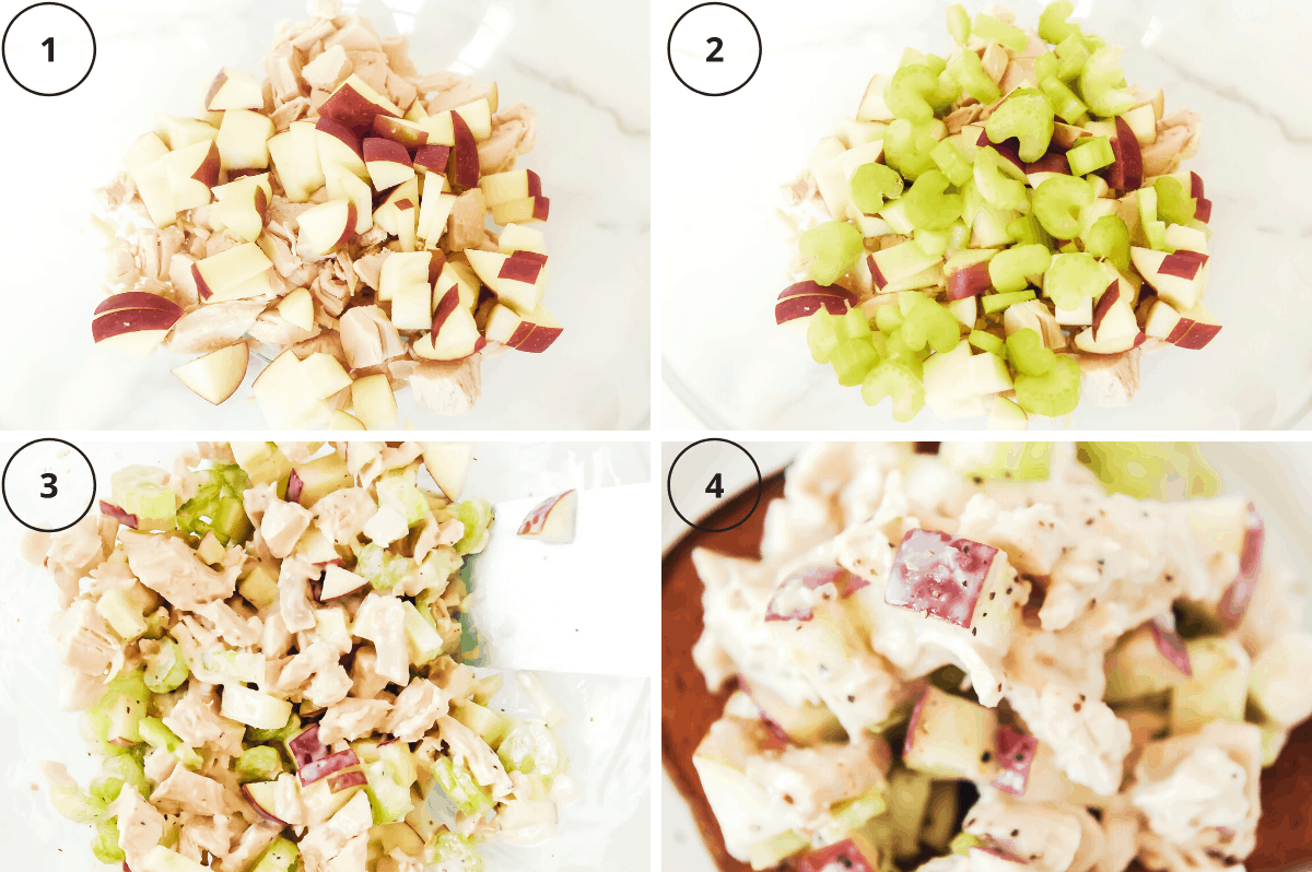 steps for making healthy chicken salad