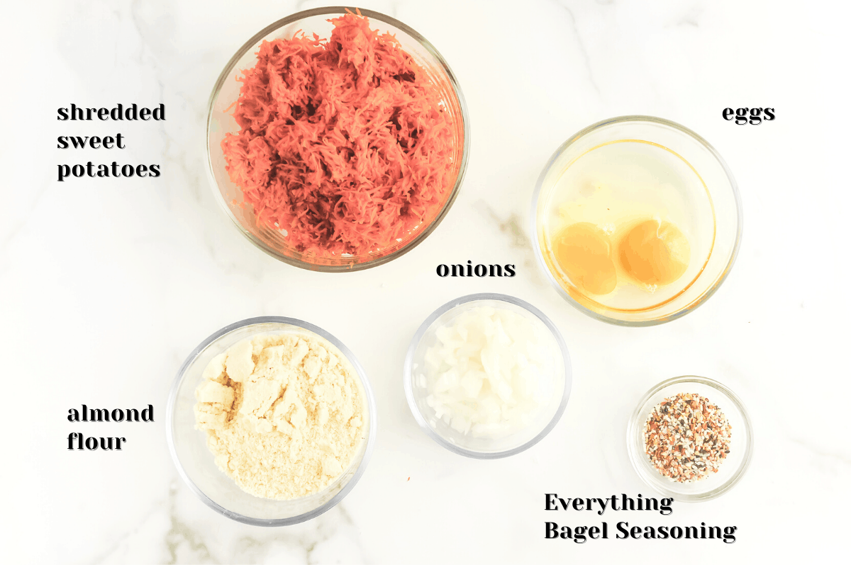 ingredients for sweet potato hash browns