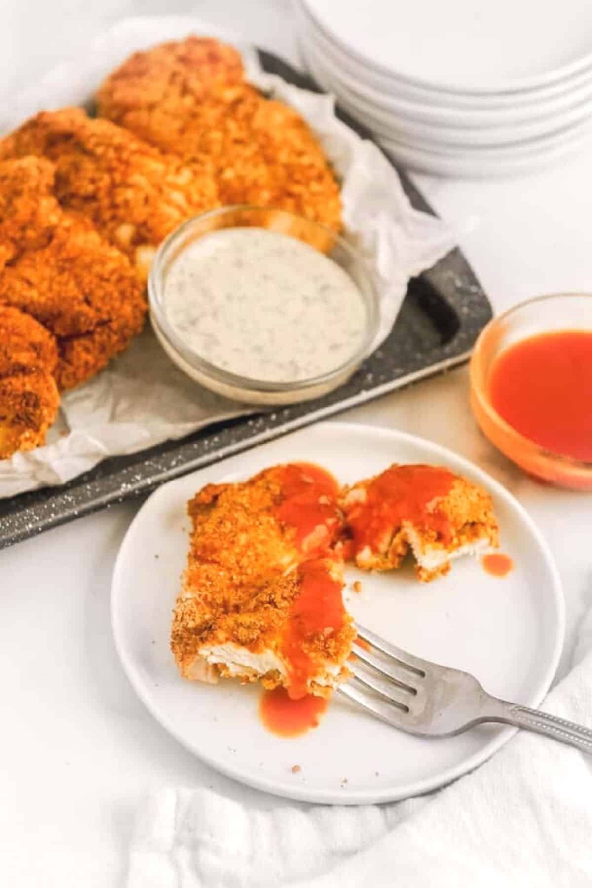 cutlet of pancake chicken