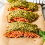 pesto crusted salmon