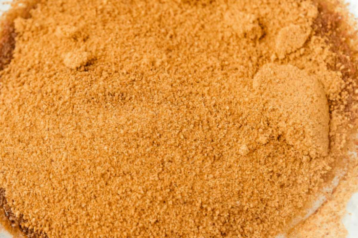 coconut sugar in a bowl.