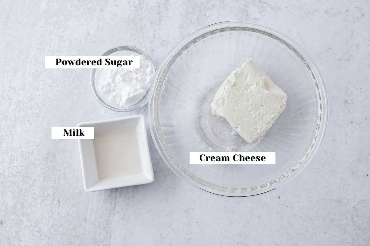 cream cheese frosting ingredients.