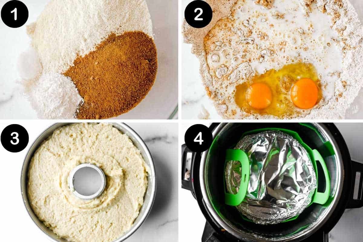 steps for making instant pot cornbread.