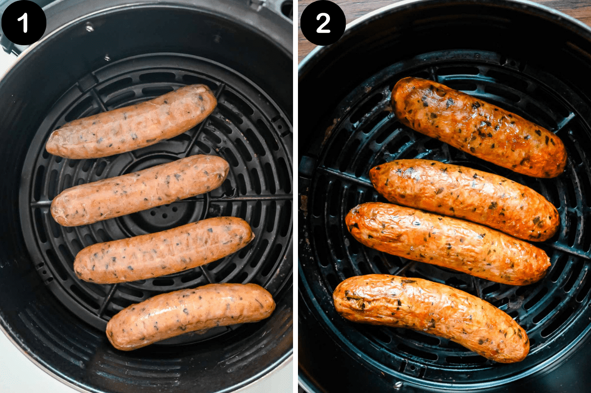 steps for making this recipe, air fryer italian sausage.