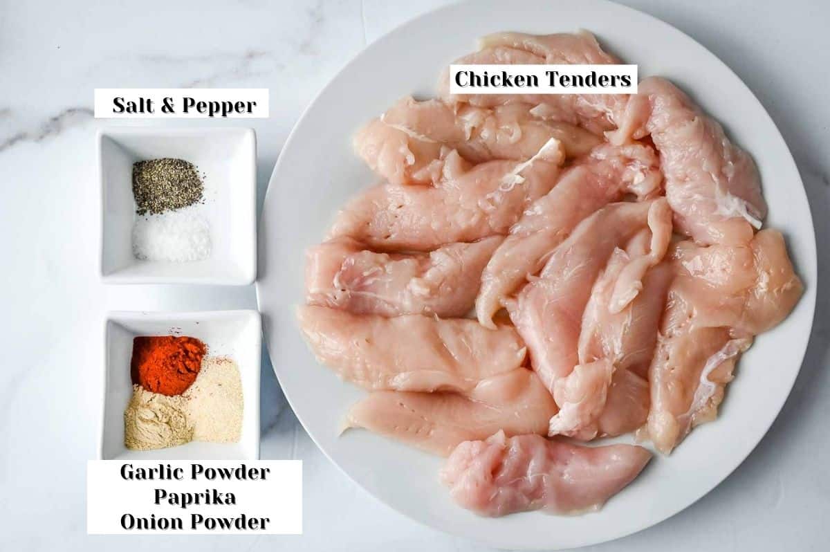 labeled ingredients for this recipe.