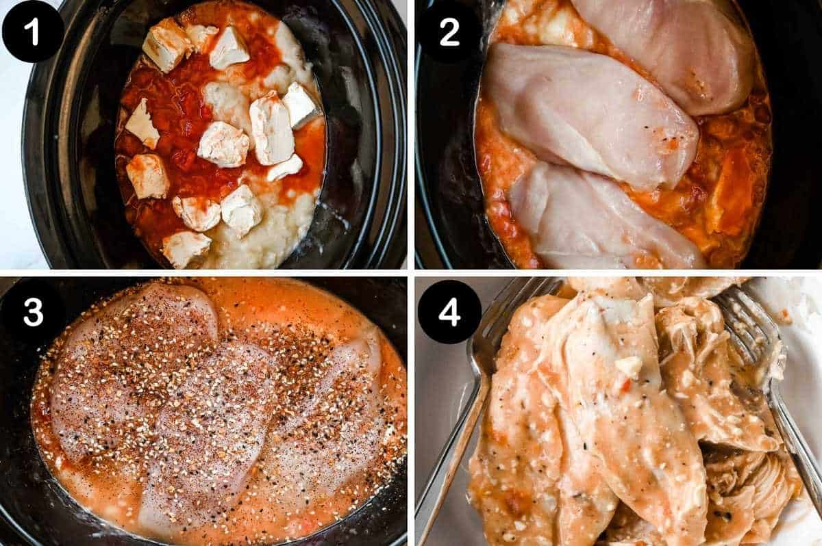 first set of steps for making this recipe.