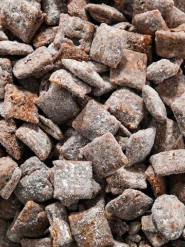 close up shot of a pile of healthy muddy buddies.