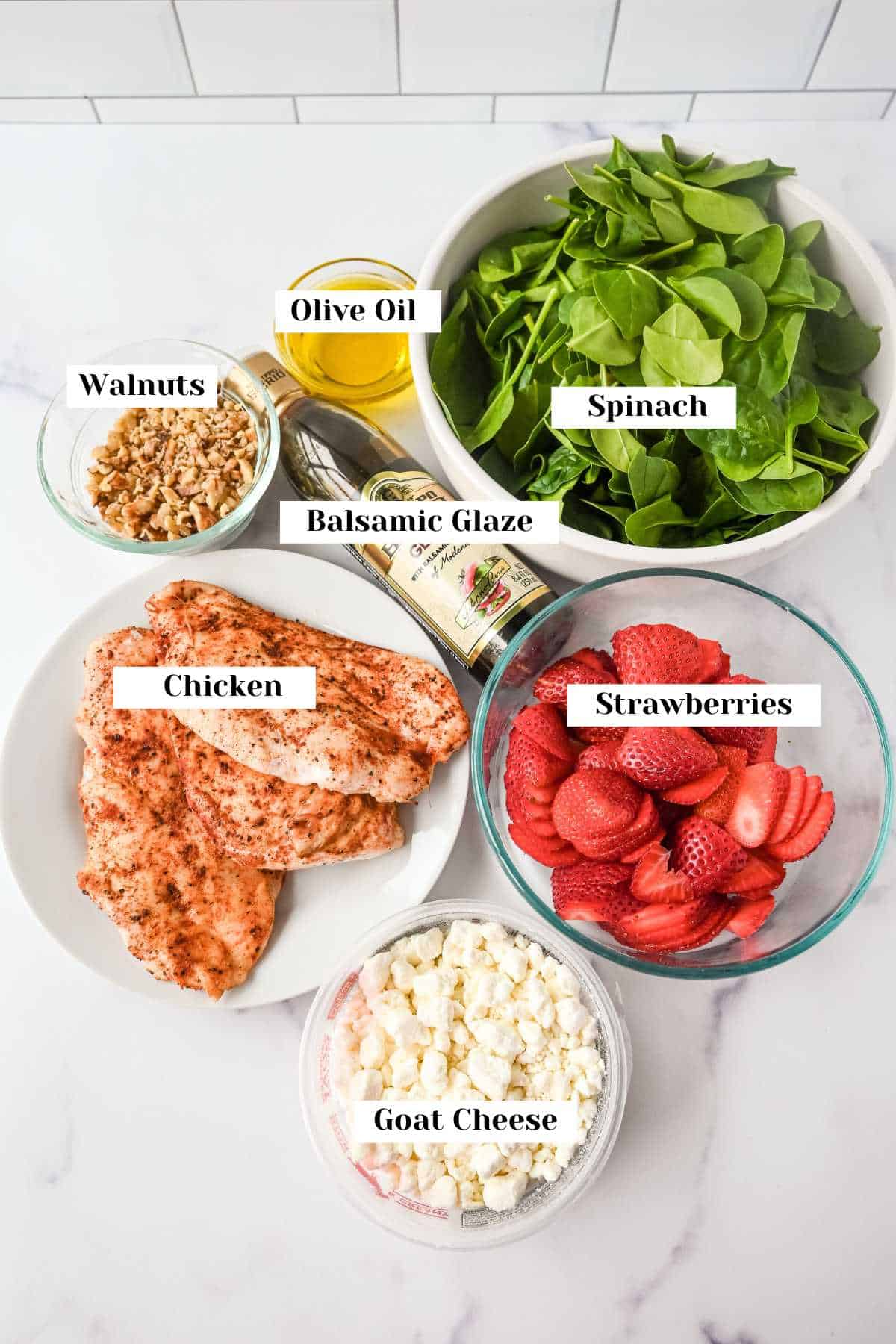 labeled ingredients for this recipe on a white background.