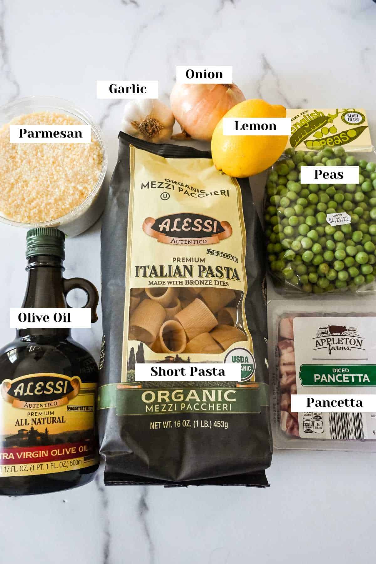 labeled ingredients for this recipe.